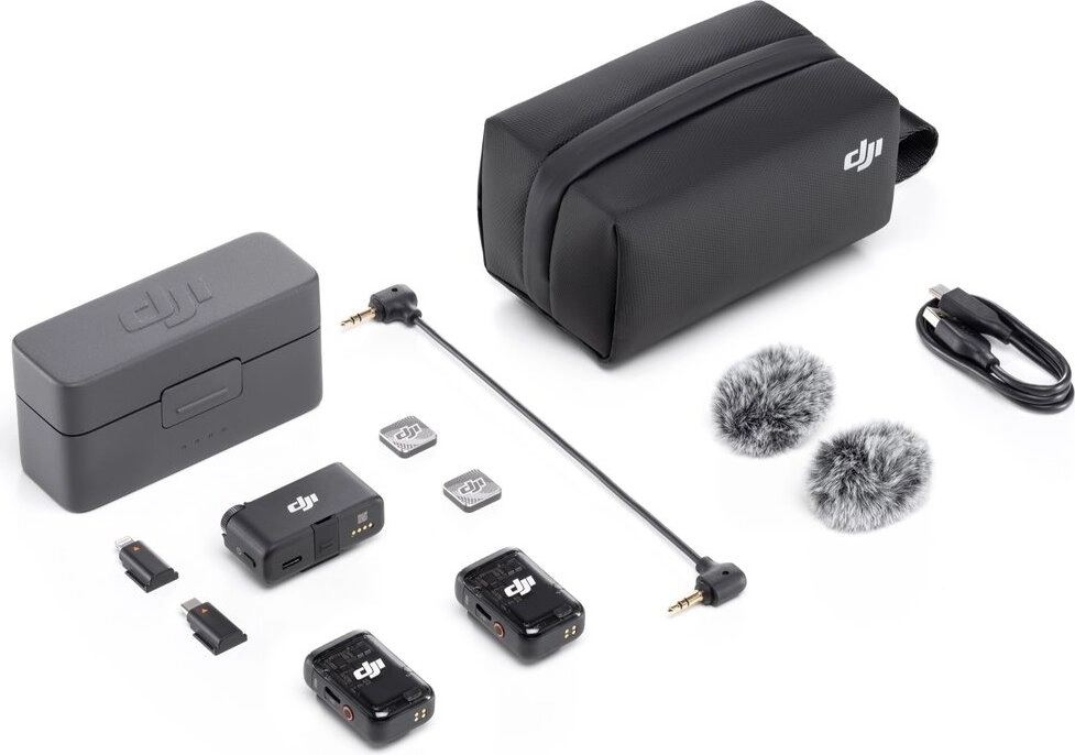 Портативный микрофон DJI Mic 2 (2TX+1RX+charging case)