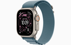 Умные часы Apple Watch Ultra 3 49mm (Natural Titanium Light Blue Alpine Loop S)