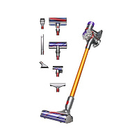 Вертикальный беспроводной пылесос Dyson V8 (Absolute Silver Yellow (SIL/YLW))